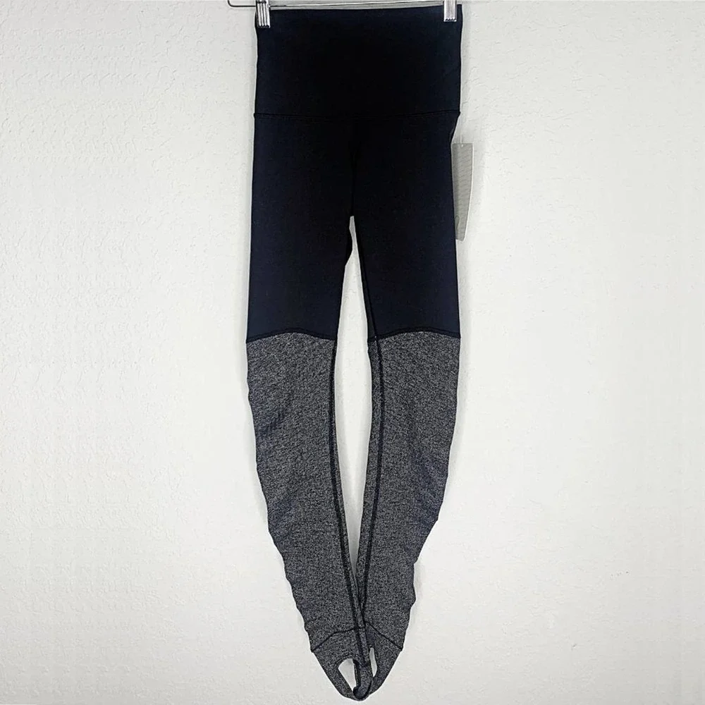 Lululemon Special Edition Wunder Under Stirrup Pant in Black Herringbon - Picture 3 of 6